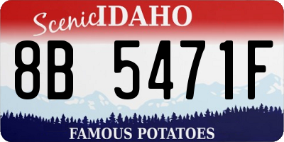 ID license plate 8B5471F