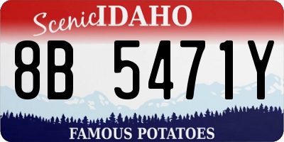 ID license plate 8B5471Y
