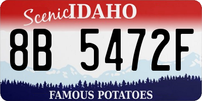 ID license plate 8B5472F