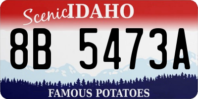 ID license plate 8B5473A