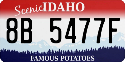 ID license plate 8B5477F