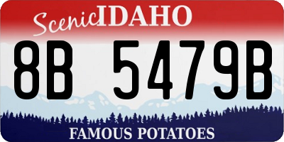ID license plate 8B5479B