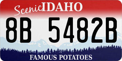 ID license plate 8B5482B
