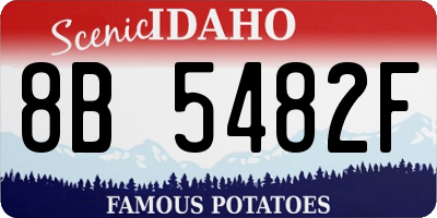 ID license plate 8B5482F
