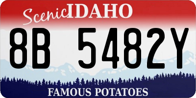 ID license plate 8B5482Y