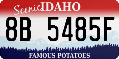 ID license plate 8B5485F