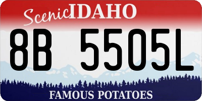 ID license plate 8B5505L