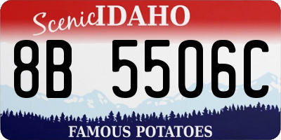 ID license plate 8B5506C