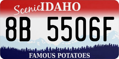 ID license plate 8B5506F