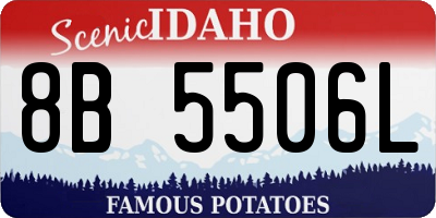 ID license plate 8B5506L