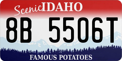 ID license plate 8B5506T