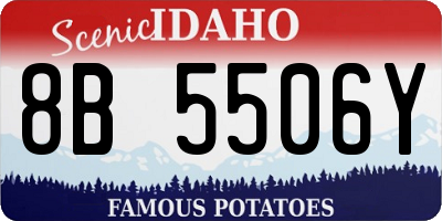 ID license plate 8B5506Y