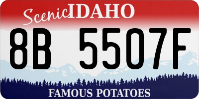 ID license plate 8B5507F