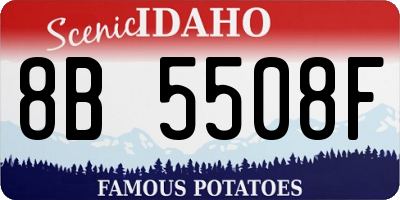ID license plate 8B5508F
