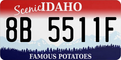 ID license plate 8B5511F