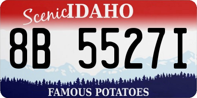 ID license plate 8B5527I