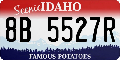 ID license plate 8B5527R