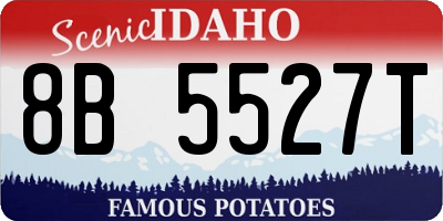 ID license plate 8B5527T