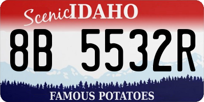 ID license plate 8B5532R