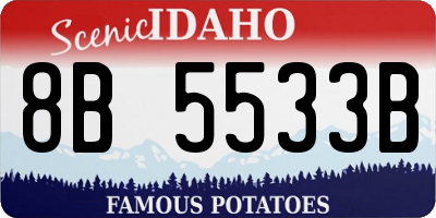 ID license plate 8B5533B