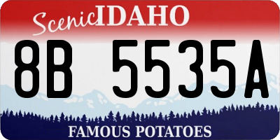 ID license plate 8B5535A