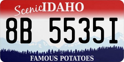 ID license plate 8B5535I