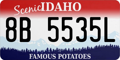 ID license plate 8B5535L