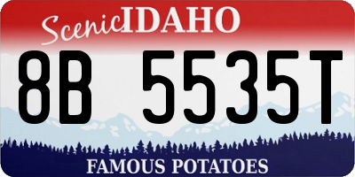 ID license plate 8B5535T