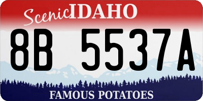 ID license plate 8B5537A