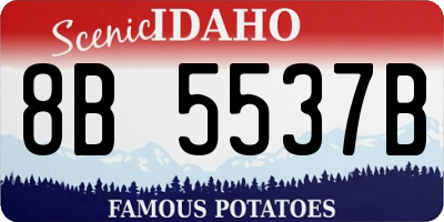 ID license plate 8B5537B