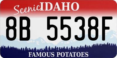 ID license plate 8B5538F