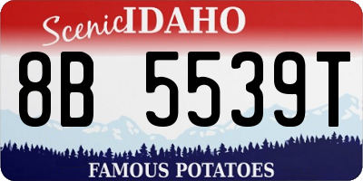 ID license plate 8B5539T