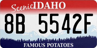 ID license plate 8B5542F