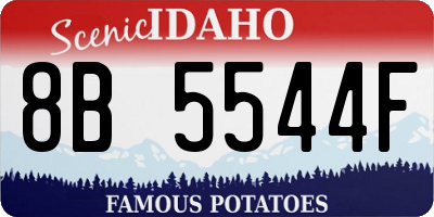 ID license plate 8B5544F