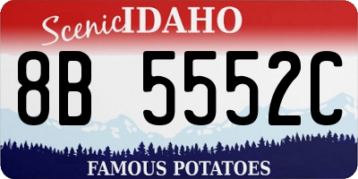 ID license plate 8B5552C