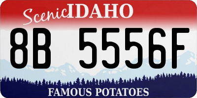 ID license plate 8B5556F