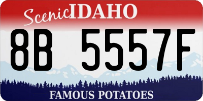 ID license plate 8B5557F