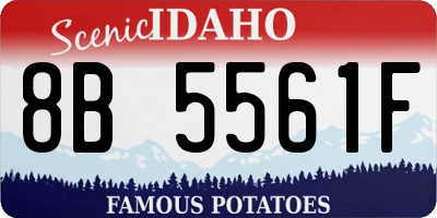 ID license plate 8B5561F