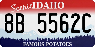 ID license plate 8B5562C
