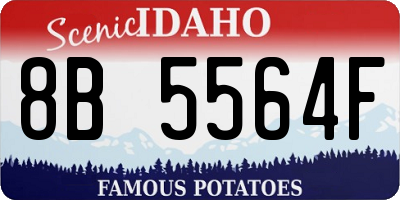 ID license plate 8B5564F