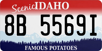 ID license plate 8B5569I