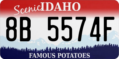 ID license plate 8B5574F