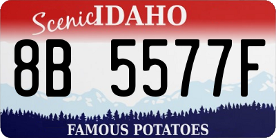 ID license plate 8B5577F