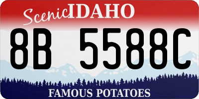 ID license plate 8B5588C