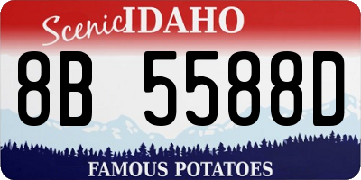 ID license plate 8B5588D