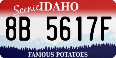 ID license plate 8B5617F