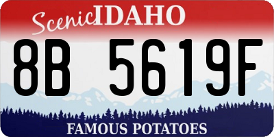 ID license plate 8B5619F
