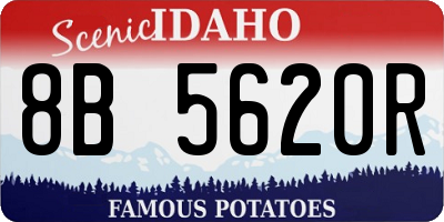 ID license plate 8B5620R