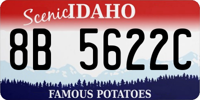ID license plate 8B5622C