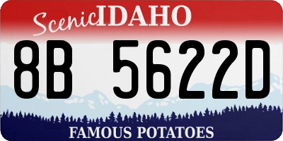 ID license plate 8B5622D